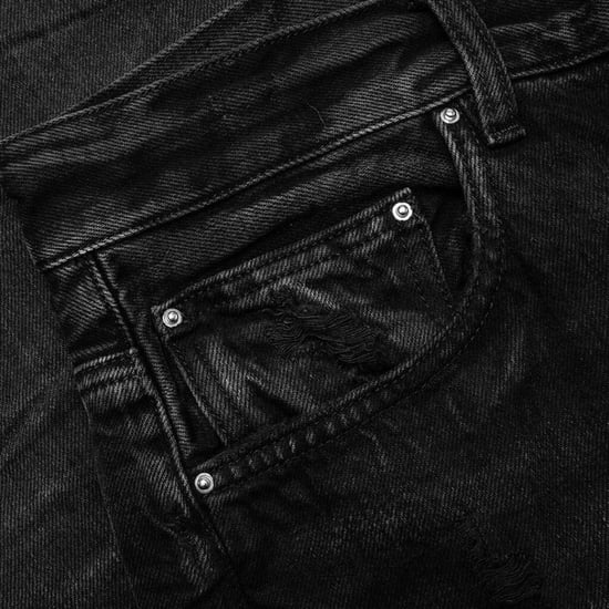 Vaqueros negros desteñidos de corte recto Amiri Stack - Image 4
