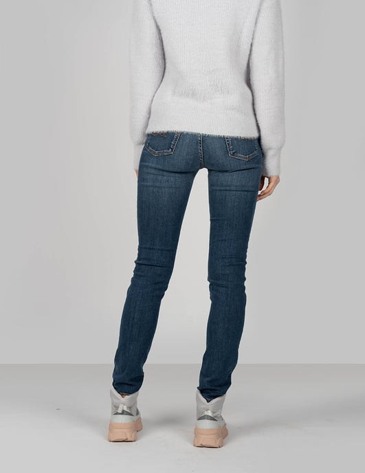 Trussardi Jeans Vaqueros Slim de mujer azul oscuro - Image 4