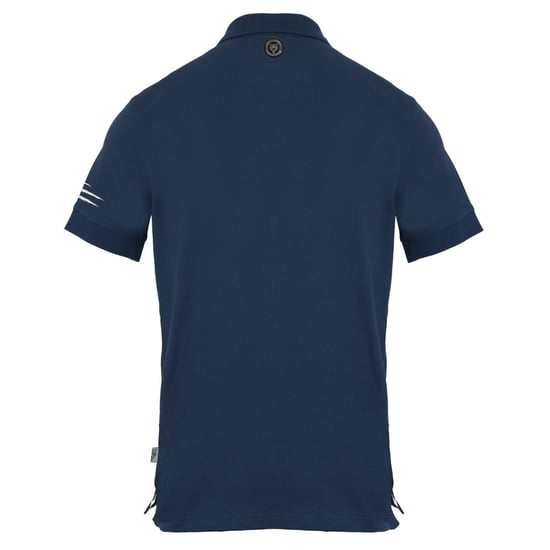Plein Sport Polo pequeño en azul marino con logo de tigre rayado - Image 2