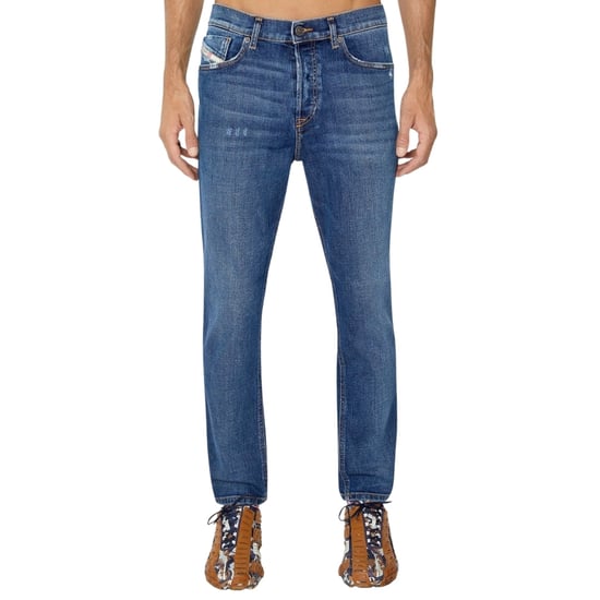 Vaqueros de denim con lavado azul liso y corte tapered D-Fining de Diesel - Image 3