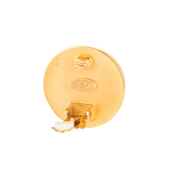 CC Round Clip On Earrings Pendientes - Image 4