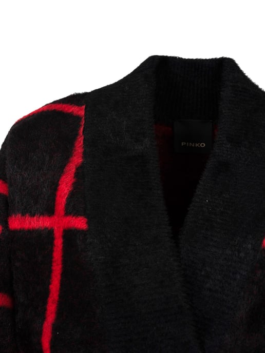 Pinko Cárdigan Extrabrut de mujer rojo, negro - Image 4
