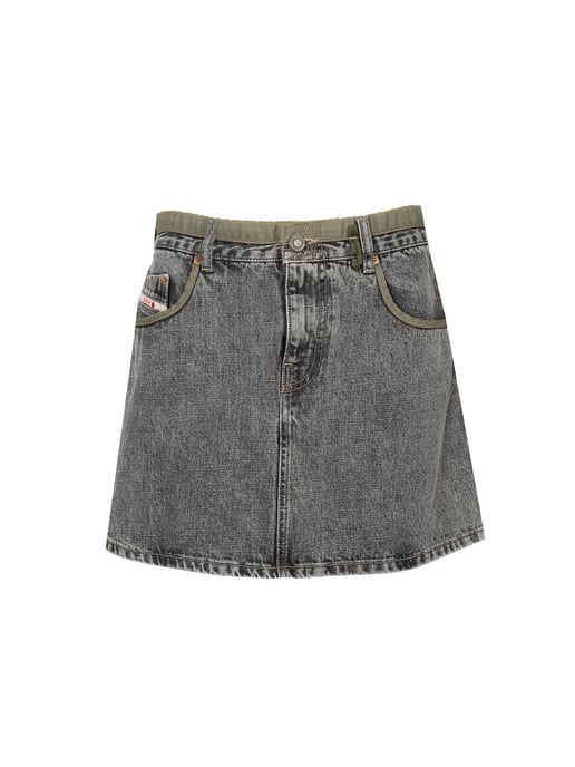 Diesel Falda D4D de mujer Gris - Image 2