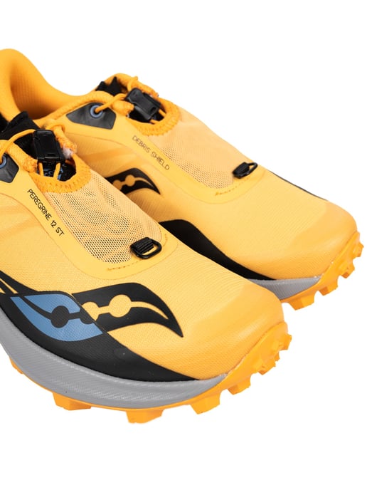 Saucony Zapatos para correr Peregrine 12 ST de mujer negro, amarillo - Image 4
