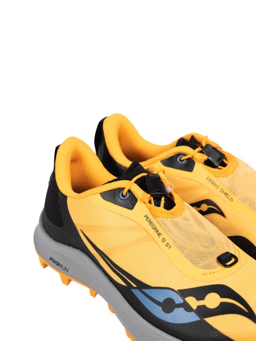 Saucony Zapatos para correr Peregrine 12 ST de mujer negro, amarillo - Image 5