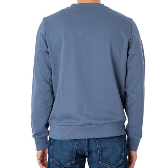 Sudadera azul con logo de lunares desgastados de Diesel - Image 2