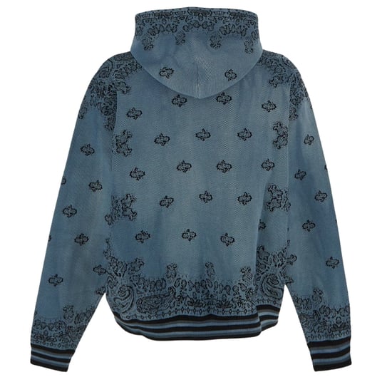 Amiri Bandana estilo baloncesto sudadera con capucha azul - Image 2