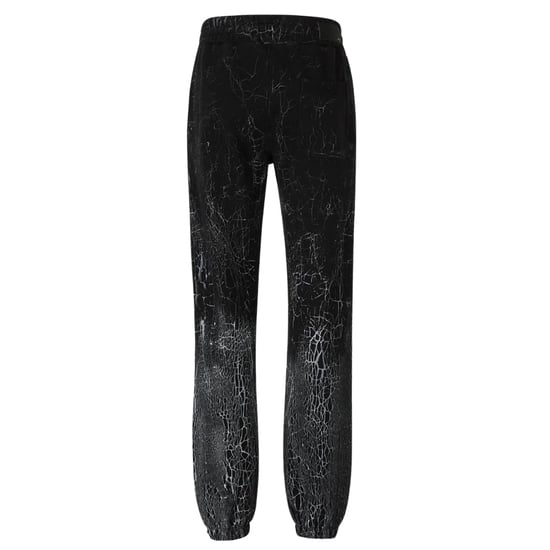 Amiri pantalones deportivos negros con logo teñido agrietado - Image 2