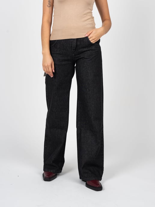 La Haine Inside Us Vaqueros Wide Leg de mujer negro - Image 3