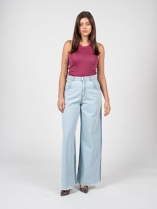 Pinko Pantalones Dennis de mujer azul - Image 2