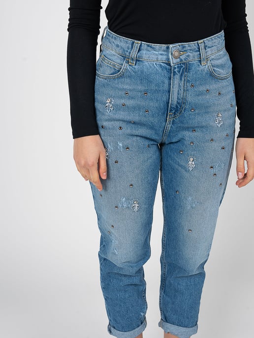 Pinko Pantalones Maurice de mujer azul - Image 4
