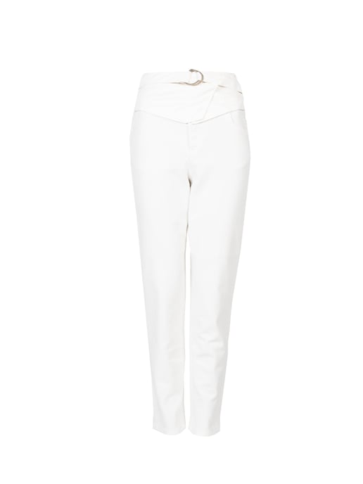 Pinko Pantalones Samantha de mujer Blanco - Image 1