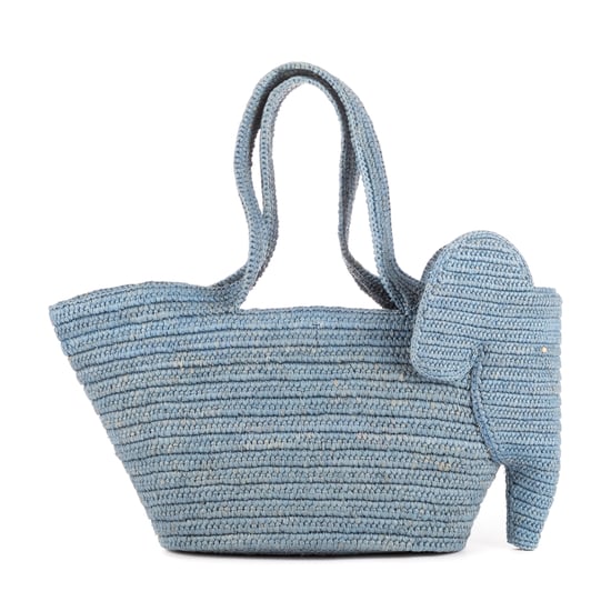 Elephant Raffia Tote Bolso - Image 4