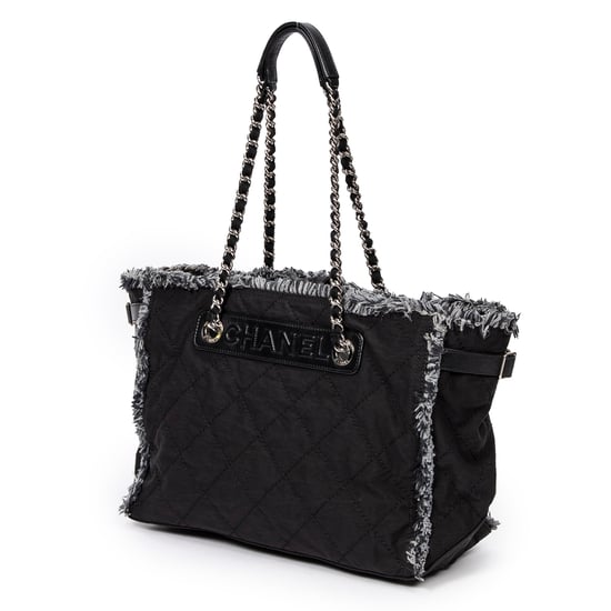 Horizontal Tweed Fringe Chain Tote  Bolso bandolera - Image 2