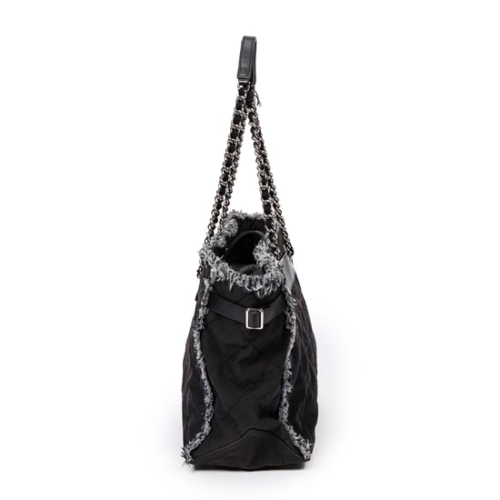 Horizontal Tweed Fringe Chain Tote  Bolso bandolera - Image 3