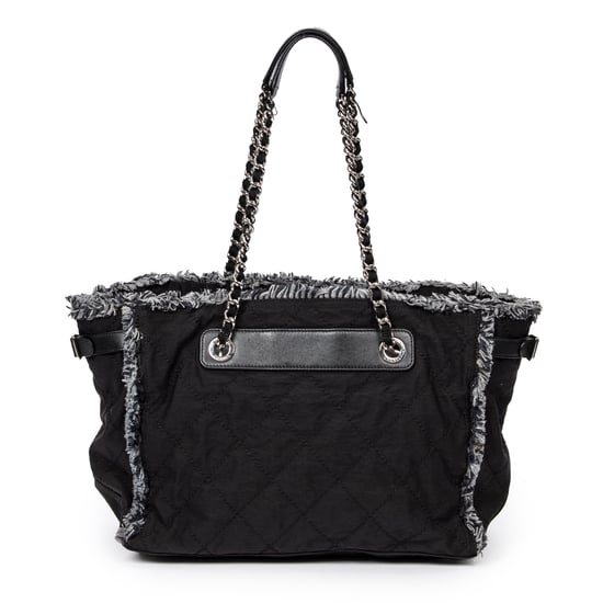 Horizontal Tweed Fringe Chain Tote  Bolso bandolera - Image 5
