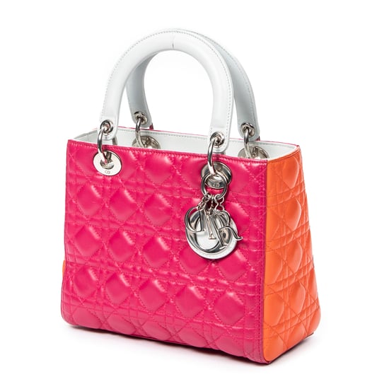 Medium Tricolor Lady Dior Bolso bandolera - Image 2