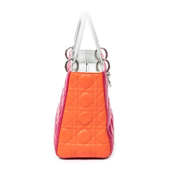 Medium Tricolor Lady Dior Bolso bandolera - Image 4