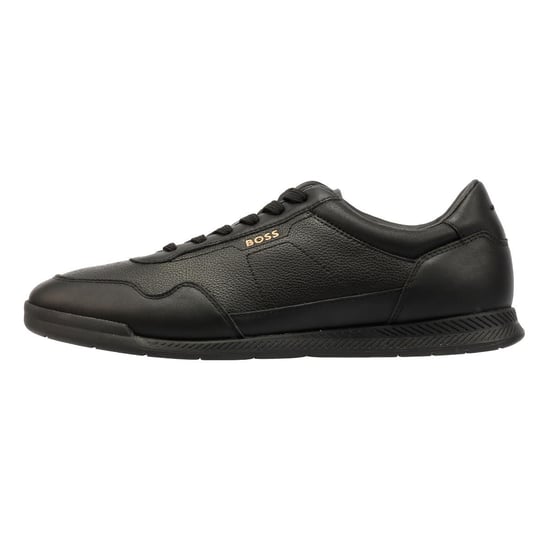 Boss Titanium Leather Men's Black Trainers - Image 6