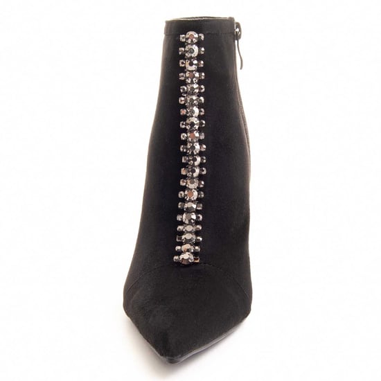Bota de Tobillo con Tacón Montevita Pedrería Negra - Image 3