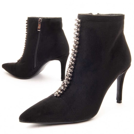 Bota de Tobillo con Tacón Montevita Pedrería Negra - Image 6