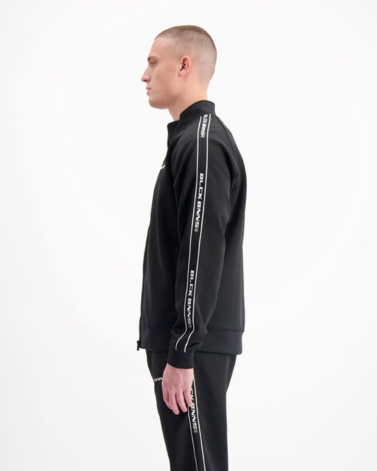 Chaqueta de pista Taped Black Bananas, negra - Image 6