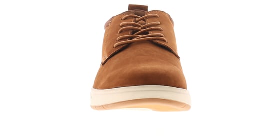 Hush Puppies Mens Lace Up Shoes Bowen Nubuck Leather Tan - Image 3
