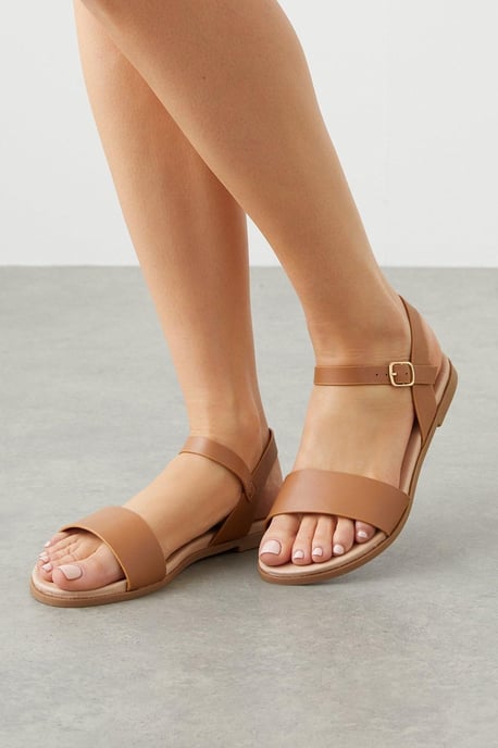 Wide Fit Faye Flat Sandals - Image 1