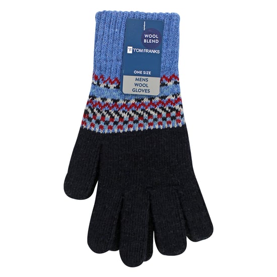 Guantes de lana para hombre | Guantes de invierno Fairisle lindo para el clima frío - Image 2