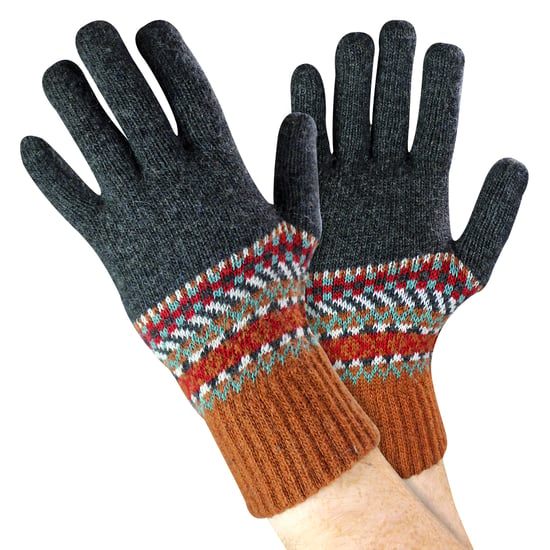 Guantes de lana para hombre | Guantes de invierno Fairisle lindo para el clima frío - Image 1