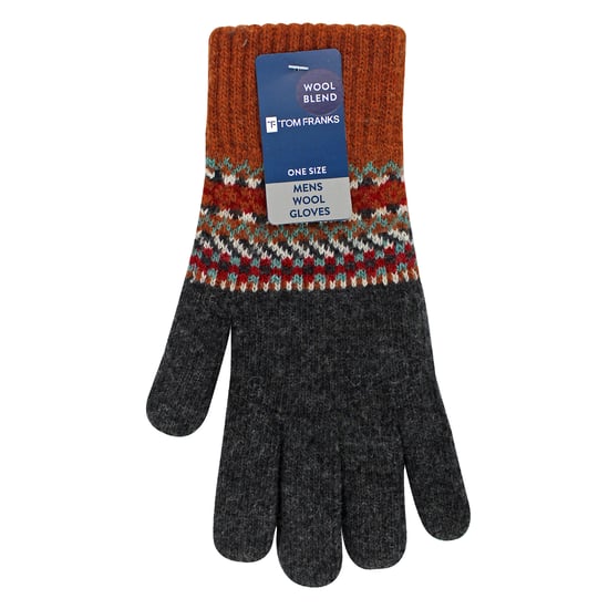 Guantes de lana para hombre | Guantes de invierno Fairisle lindo para el clima frío - Image 2