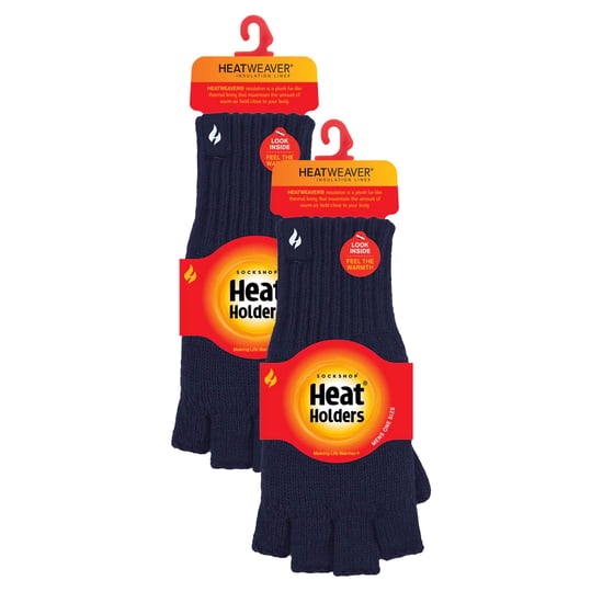 Guantes sin dedos para hombre con forro polar térmico - Image 2
