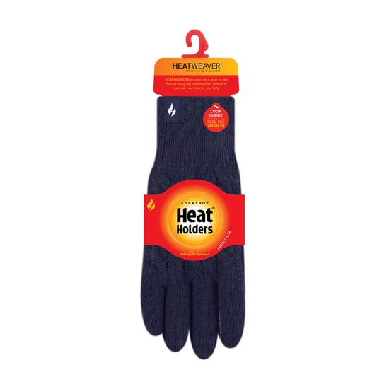 Guantes térmicos de invierno de mujer de punto por cable con forro polar de 2,3 Tog - Image 2