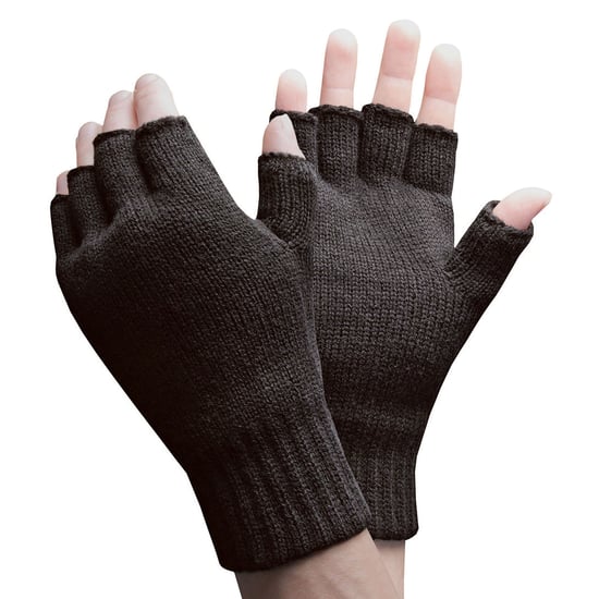Guantes sin dedos para hombres con forro de polar térmico - Image 3