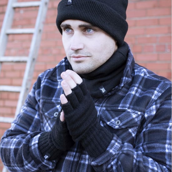 Guantes sin dedos para hombre con forro polar térmico - Image 4
