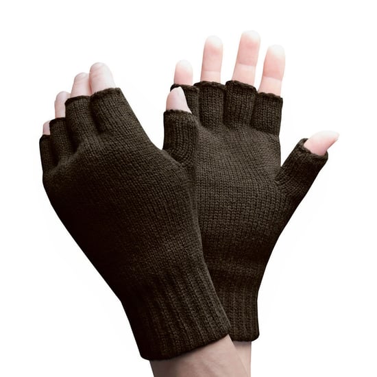 Guantes térmicos de invierno sin dedos para hombre Warm 3.2 TOG con forro polar en caqui y azul marino - Image 1