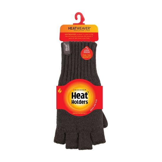 Guantes térmicos de invierno sin dedos para hombre Warm 3.2 TOG con forro polar en caqui y azul marino - Image 2