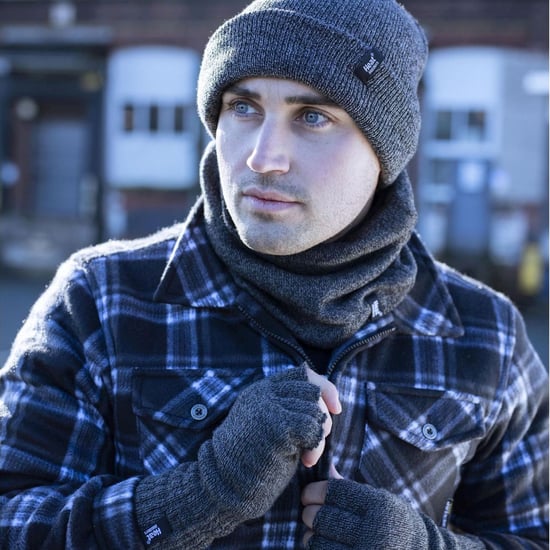 Guantes térmicos de invierno sin dedos para hombre Warm 3.2 TOG con forro polar en caqui y azul marino - Image 4