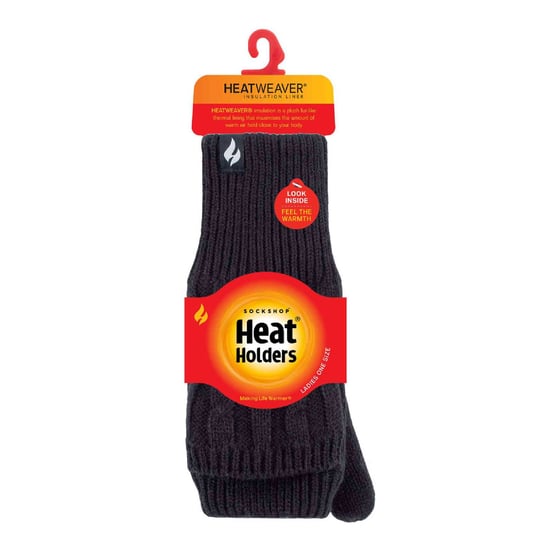 Señoras de punto de cable 2.3 Tog invierno térmico sin dedos Convertidor Guantes - Image 2