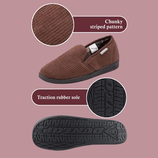 Pantuflas para hombre forradas de tartán con espuma viscoelástica - Image 3