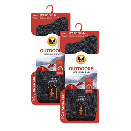 Calcetines térmicos de lana merina para hombre, pack de 2 unidades - Image 2