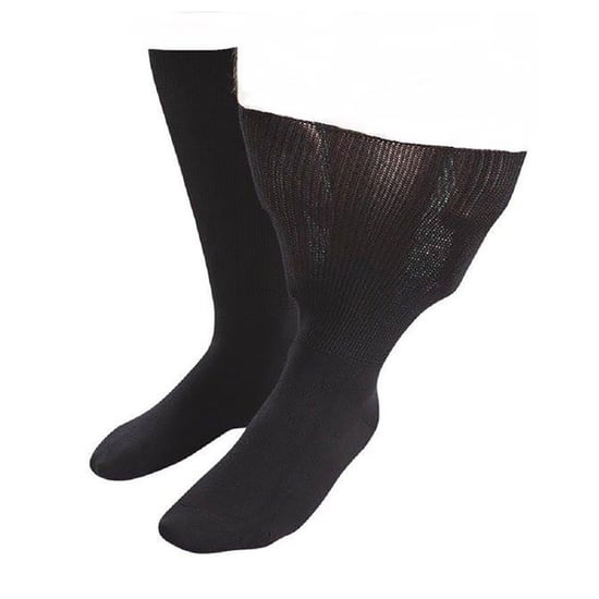 1 paquete de calcetines de algodón extra anchos y holgados para edemas en tobillos hinchados - Image 1