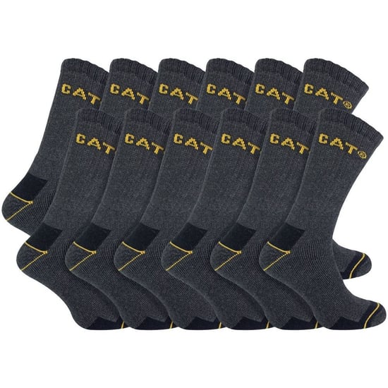Paquete de 12 calcetines de trabajo unisex de alta resistencia para botas con puntera de acero - Image 1