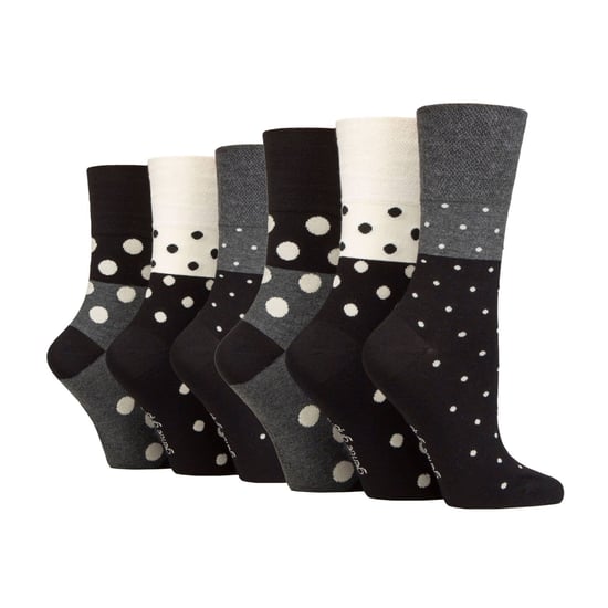 Lote de 6 calcetines de bambú sin elástico para mujer - Image 1