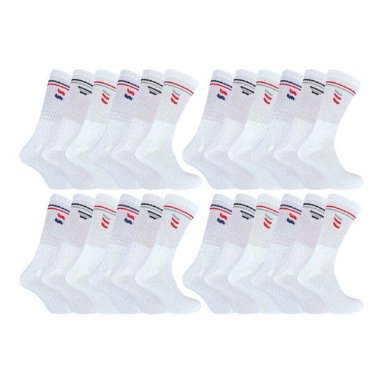24 Pares Multipack Mens Classic Sport Breathable Socks - Image 1