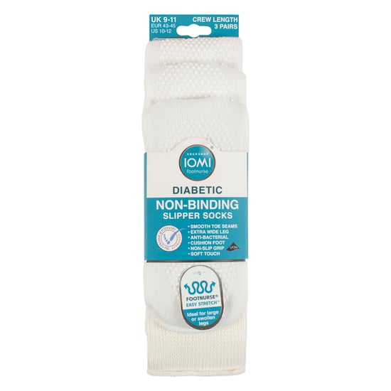 3 Pares Calcetines Diabéticos con Grips | Calcetines Antideslizantes Extra Anchos - Image 2