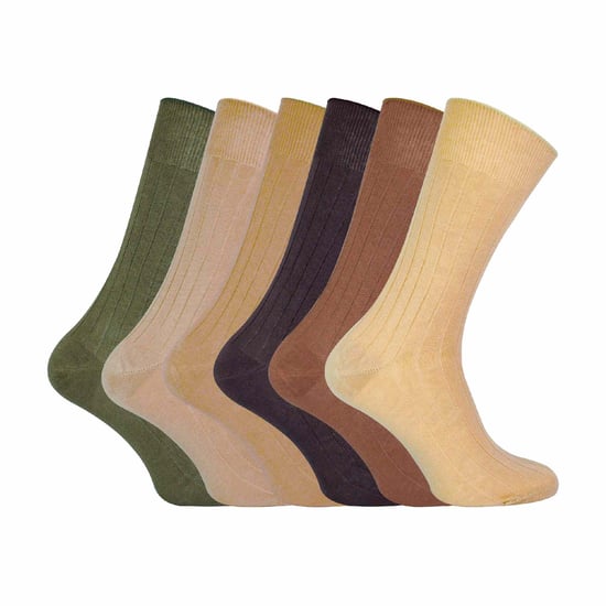 Pack de 6 calcetines de vestir para hombre 100% algodón egipcio - Image 1