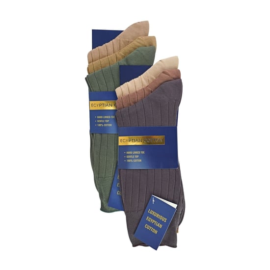 Pack de 6 calcetines de vestir para hombre 100% algodón egipcio - Image 2