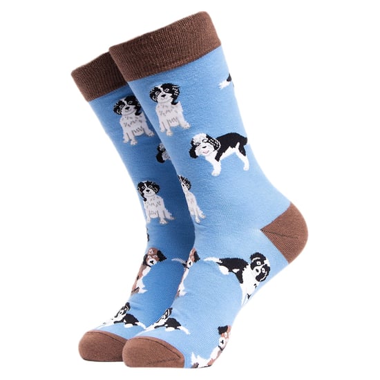 Perro Patrón Novedad Unisex Funny Calcetines de vestir - Image 1