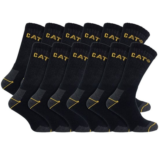 Paquete de 12 calcetines de trabajo unisex de alta resistencia para botas con puntera de acero - Image 1